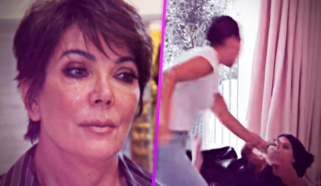 Kris Jenner lloró tras pelea entre Kim y Kourtney Kardashian [VIDEO] 