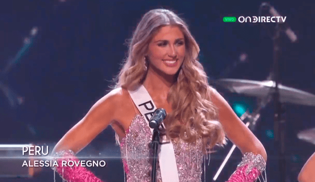 Alessia Rovegno se mostró muy contenta de estar en el Miss Universo 2022. Foto: captura de OnDirecTV