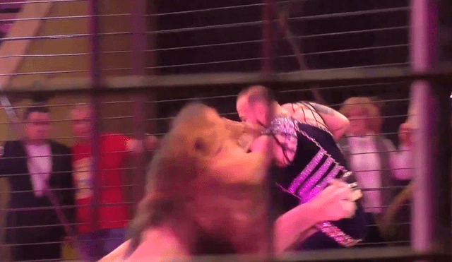 León se rebela contra su domador y lo ataca en plena función de circo [VIDEO]