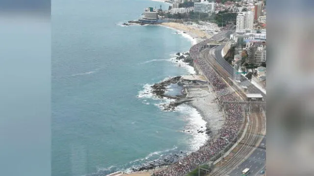 Bajo el lema #EstoNoHaTerminado más de 50 mil chilenos protestaron en Valparaíso. Foto: Difusión