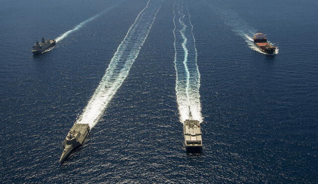 Perú y Chile participan en el ejercicio naval más grande del mundo 