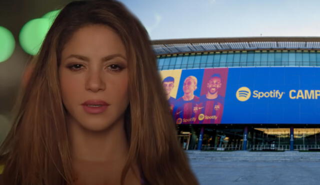 Shakira lanzó 'Monotonía' junto  Ozuna el pasado 19 de octubre. Foto: Composición: Captura/ You Tube/ FC Barcelona.