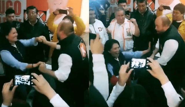 Keiko Fujimori baila con Diethell Columbus y la trollean con mensajes [VIDEO]