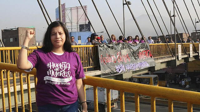 Cercado de Lima: realizan banderolazo por el Día Internacional de la Mujer [FOTOS]