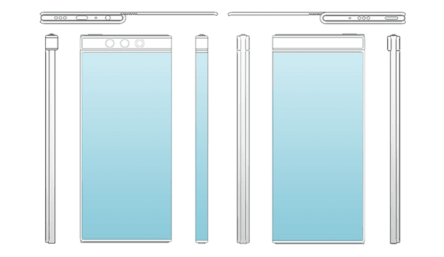 LG presenta nuevo diseño de smartphone plegable con pantalla flexible envolvente. | Foto: LetsGoDigital.