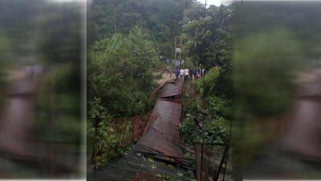 Kimbiri: heridos y desaparecidos tras caída de puente colgante