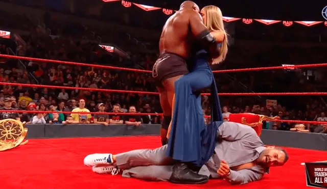 Lana y Bobby Lashley humillaron a Rusev en el último Monday Night Raw previo a Crown Jewel 2019. | Foto: WWE