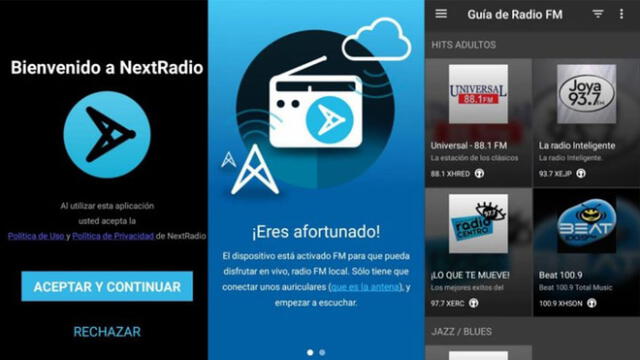 NextRadio una app para buscar la radio FM en tu teléfono.