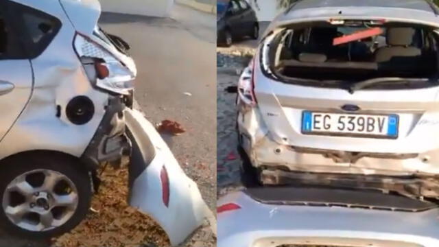 Italia: hombre destruye auto de vecina que lo reprendió por salir a correr en cuarentena [VIDEO]