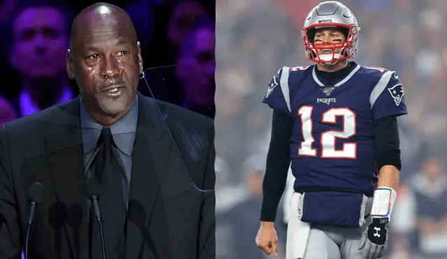 Michael Jordan y Tom Brady, leyendas del deporte mundial. | Foto: AFP