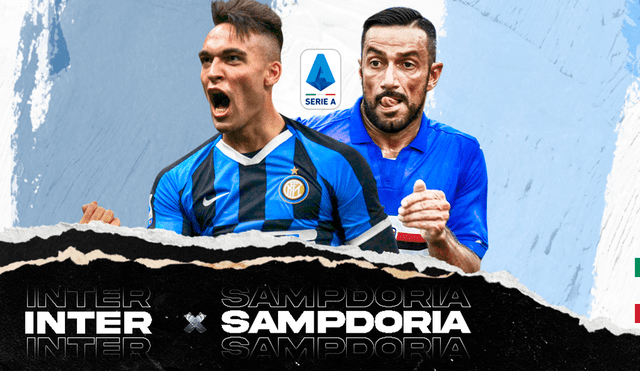 Inter vs. Sampdoria en el reinicio de la Serie A italiana por la fecha 25. (FOTO: Composición/La República).