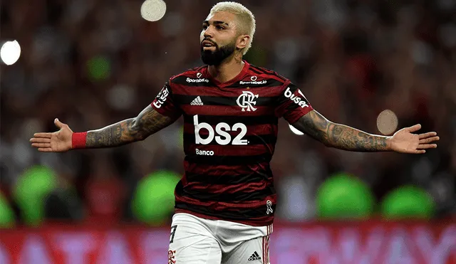 Al inicio del segundo tiempo, Gabriel marcó el 2-0 a favor de Flamengo sobre Gremio. | Foto: AFP