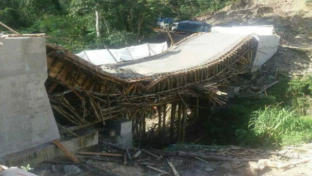 Cusco: puente se desplomó dejando 8 personas heridas
