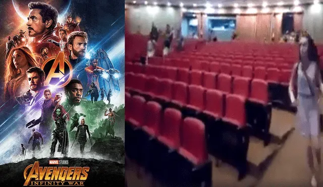 Fue a ver Infinity War y captó desesperación de fans por asientos en cine
