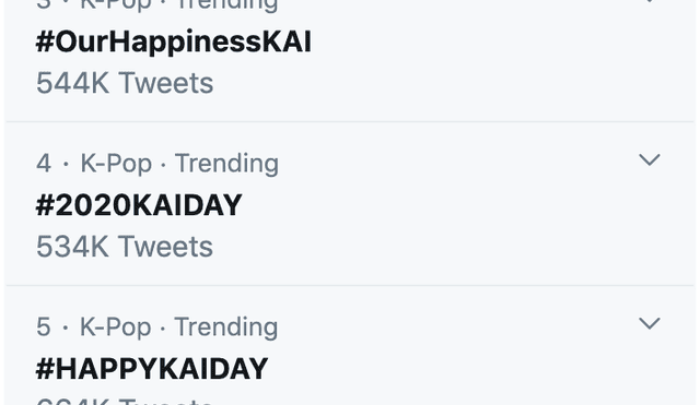 EXO: Fans hacen tendencia en Twitter por el cumpleaños de Kai.