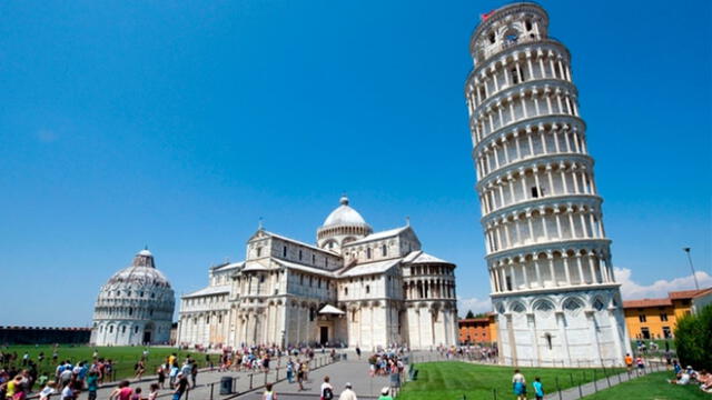 La Torre de Pisa fue construida en 1173. Foto: Difusión