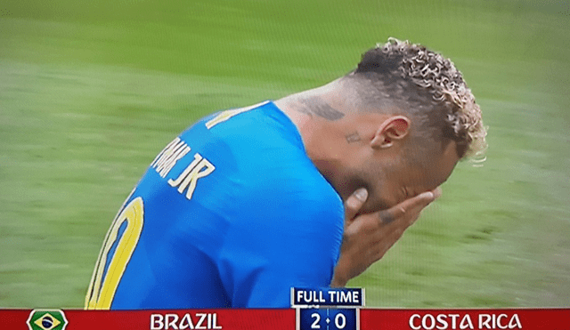 Neymar rompe en llanto tras sufrida victoria de Brasil sobre Costa Rica [VIDEO]