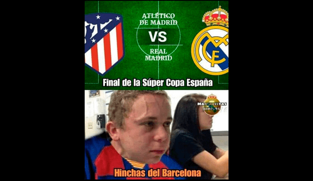 Real Madrid vs Atlético Madrid: memes por la final Supercopa de España. Foto Facebook.
