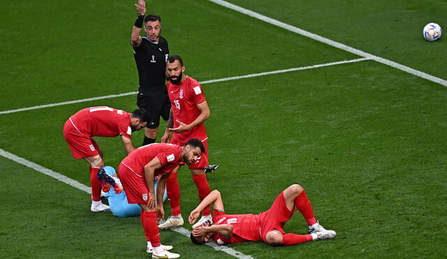 Irán sufrió la primera goleada del Mundial Qatar 2022. Foto: AFP