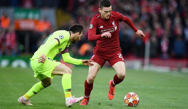 Liverpool vs Barcelona: Messi perdió los papeles tras brutal falta de Robertson [VIDEO]
