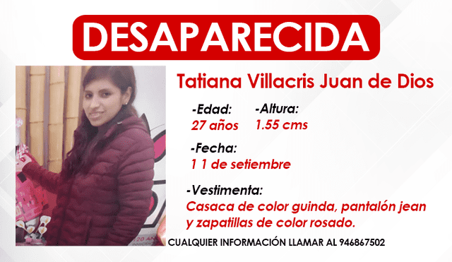 Reportan desaparición de joven madre de San Juan de Lurigancho. Foto: Composición