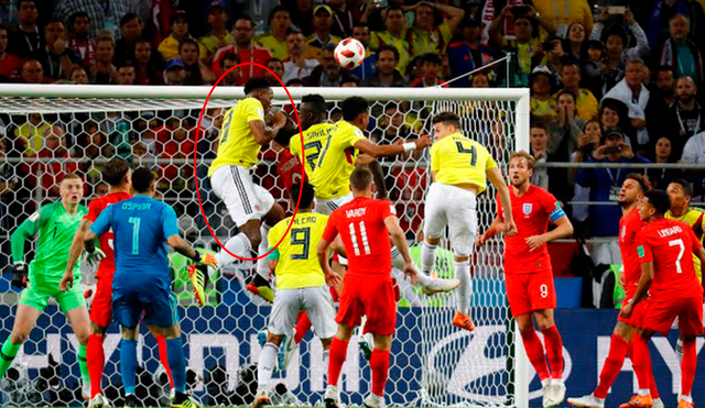 Colombia vs Inglaterra: así fue el 1-1 agónico de Yerry Mina | VIDEO 