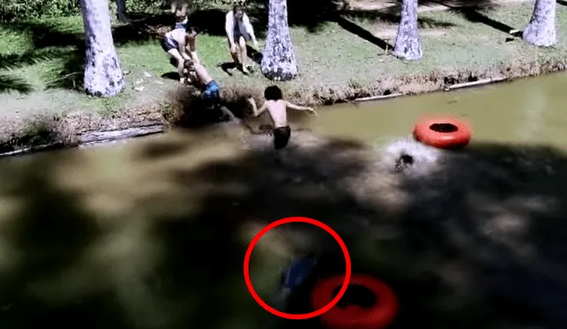 Desliza hacia la izquierda para ver la broma pesada que realizó un anciano al colocar la cabeza de un falso cocodrilo dentro del lago. El video es viral en YouTube.