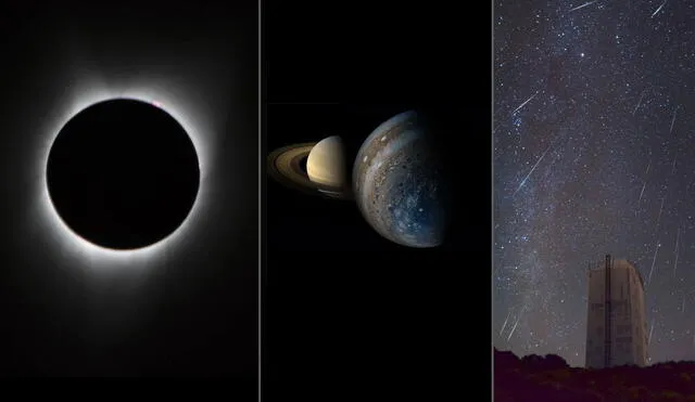 Eventos astronómicos de diciembre. Foto: composición LR/ NASA/ IAC