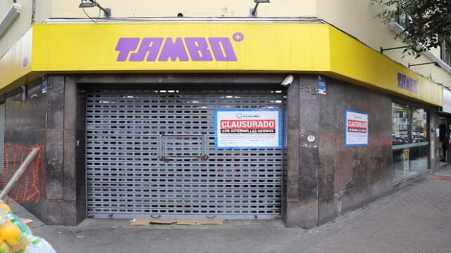Clausuran Tambo ubicado en la calle Schell, en Miraflores. Foto: Municipalidad de Miraflores