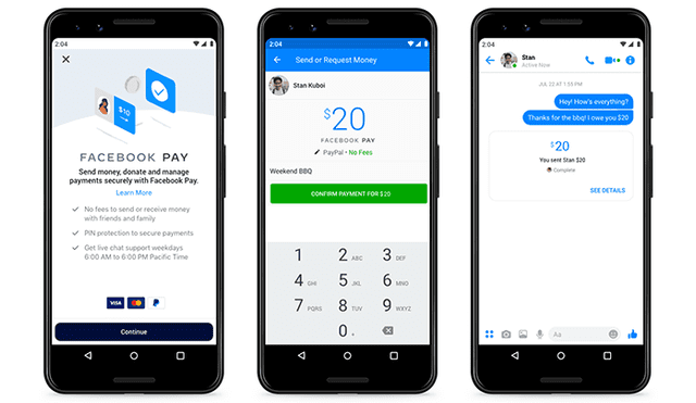 Facebook lanza nueva plataforma de pagos llamada Facebook Pay.