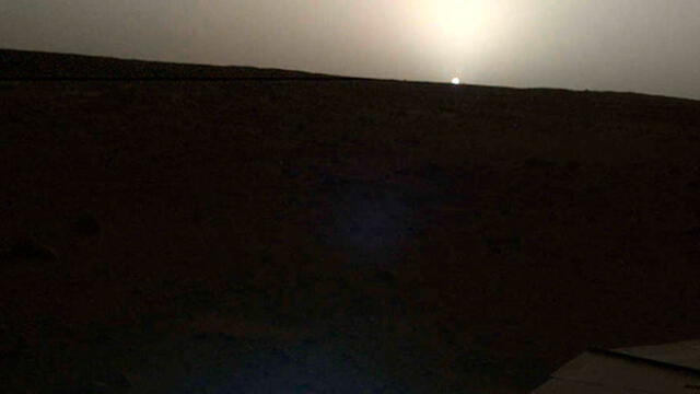 Curiosity capta amanecer en Marte. Foto: NASA