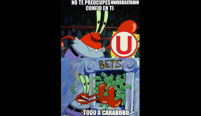 Universitario vs. Carabobo: hilarantes memes calientan la previa del partido
