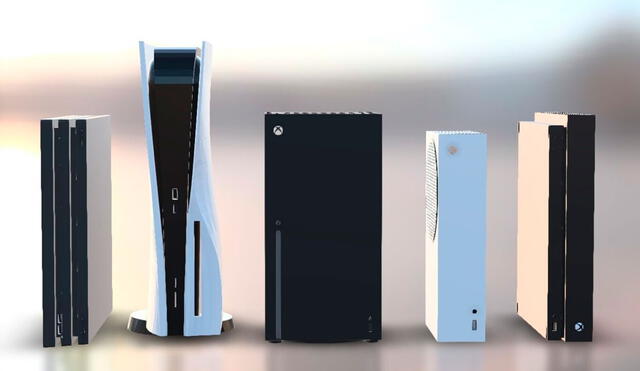 Desliza para ver más comparaciones entre el tamaño de la PS5 y la Xbox Series X. Imagen: Windows Central.