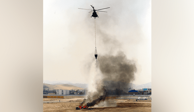 Presentan primer equipo aéreo contra incendios