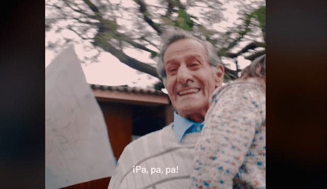 Roberto ‘Canguro’ Abugattás protagonizó emotivo comercial que conmovió a peruanos. | Foto. Captura del video de Entel