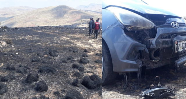 Quema de basura en Puno termina en incendio forestal y daños a viviendas.