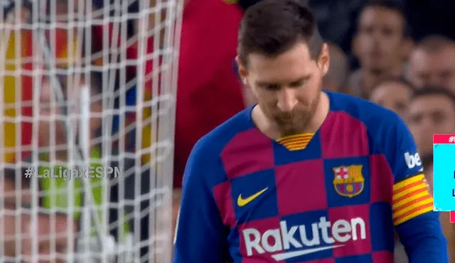 Sergio Ramos evitó el gol de Lionel Messi en el Barcelona vs. Real Madrid por la fecha 10 de la Liga Santander. | Foto: ESPN 2
