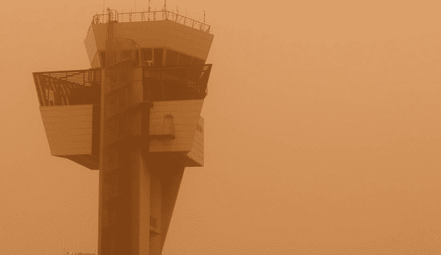 La vista de la torre de control del aeropuerto de Gran Canaria. Foto: El País.
