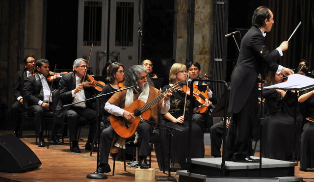 Orquesta Sinfónica en concierto con Bareto y Manuelcha Prado