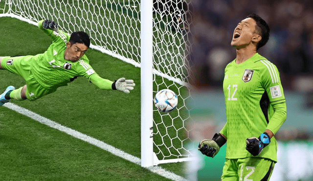 Shuichi Gonda es el "desconocido" portero de Japón en este Mundial. Foto: AFP/Fifa World Cup