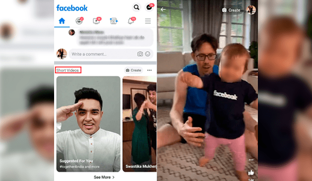 Según reportes, esta nueva función de videos cortos de Facebook solo aparece para algunos usuarios de Android y no se sabe si se lanzará en todo el mundo. Foto: Gadgets.ndtv.