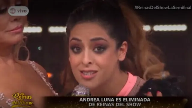 Andrea Luna furiosa con Reinas del show