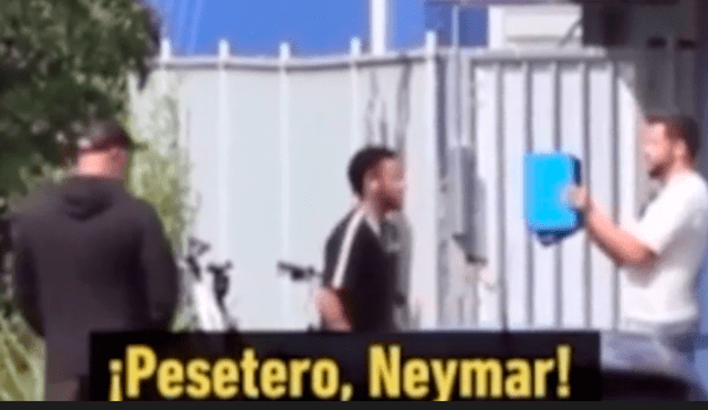 Neymar es insultado por un obrero en el marco de su posible salida al Barcelona.