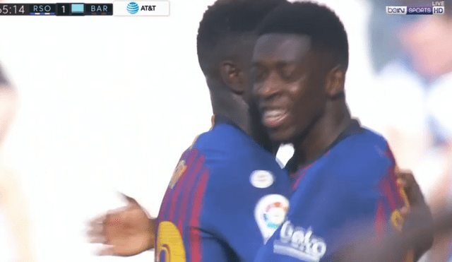 Barcelona vs Real Sociedad: Dembelé colocó el 2-1 y dio vuelta al marcador [VIDEO]