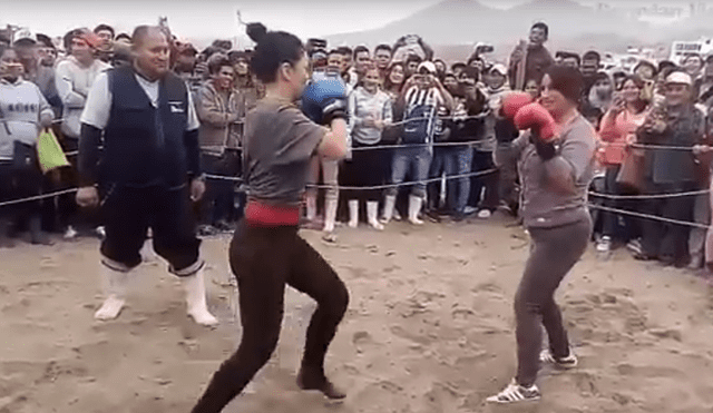 Facebook viral: increíble pelea de boxeo entre peruana y venezolana enfada a usuarios [VIDEO]