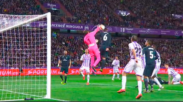Real Madrid vs Valladolid: Varane anota el empate con complicidad del arquero [VIDEO]