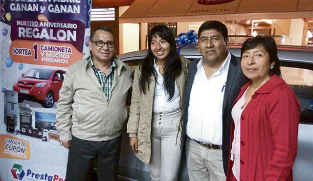 Cooperativa de Ahorro y Crédito PrestaPerú regaló un auto nuevo a socio