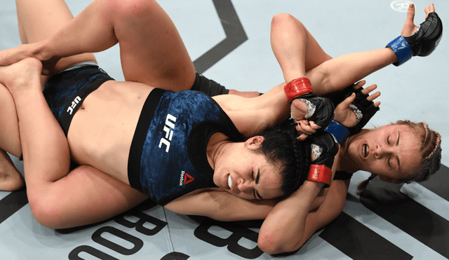 UFC: Paige Vanzant hizo rendir a Rachael Ostovich [VIDEO]