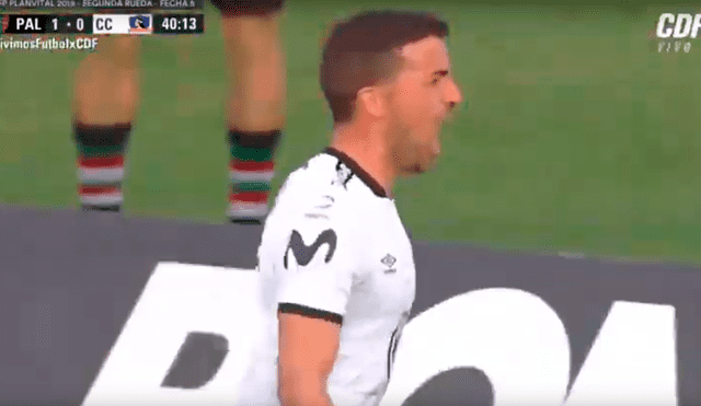 Gabriel Costa anotó el empate entre el Colo Colo y Palestino.