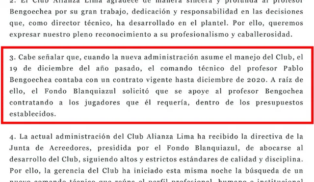 Alianza Lima: Comando Sur exige a la dirigencia no “lavarse las manos” con la salida de Bengoechea [FOTOS]